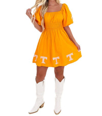 Stewart Simmons - University Of Tennessee Puff Sleeve Mini Dress