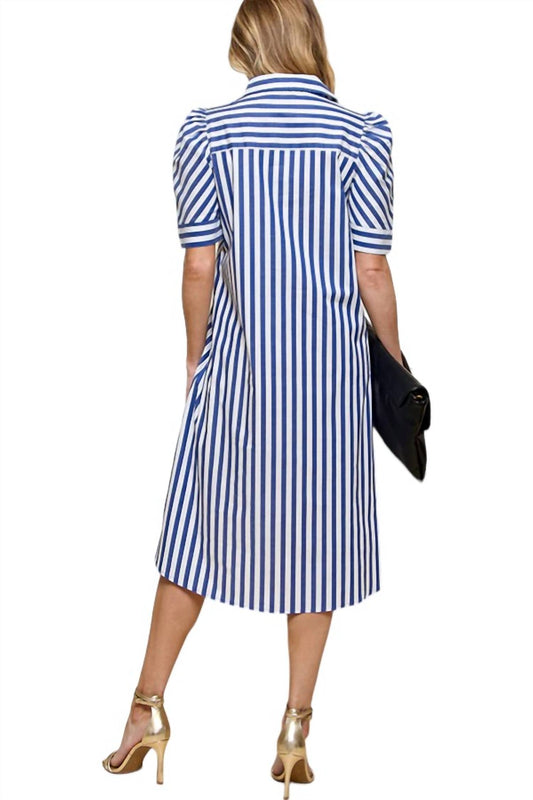 Cezele - Vibrant Vibe Wide Stripe Dress