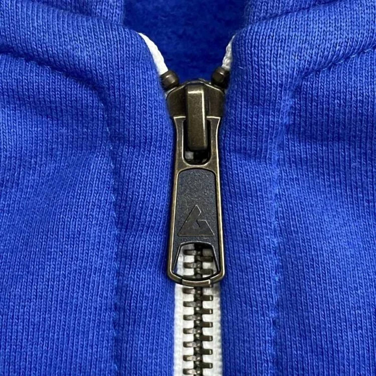 American Giant Women's Relaxed Classic Full Zip Hoodie in blue - women's top - view 6