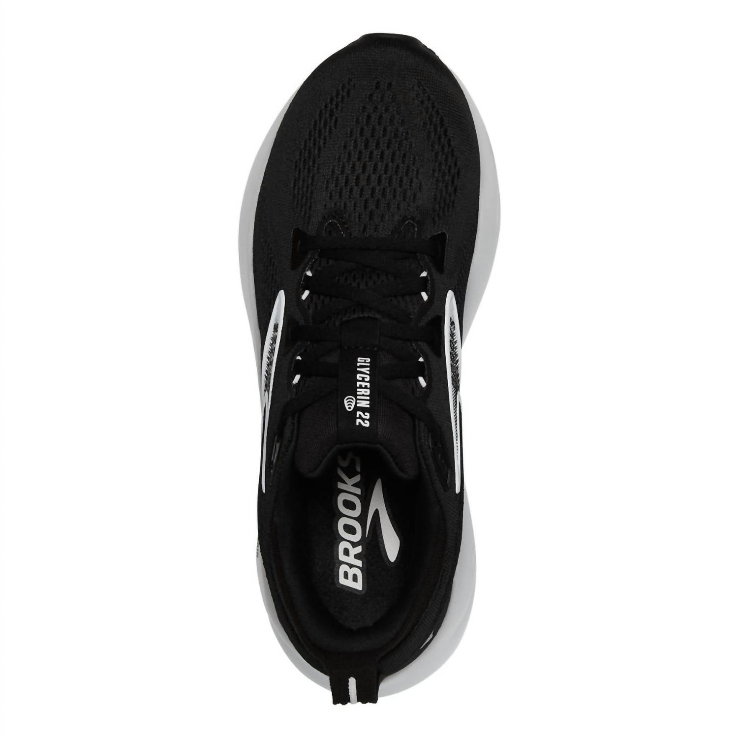 BROOKS Men's Glycerin Gts 22 Running Shoes in black grey white 7 - men's shoe - view 5
