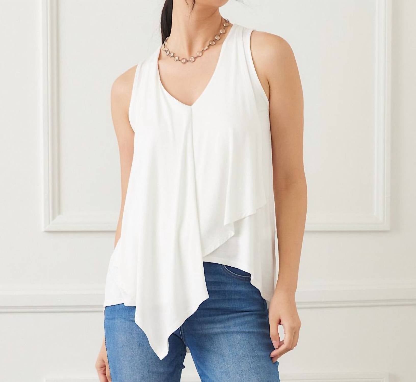 Karen Kane - Drape Front Tank Top