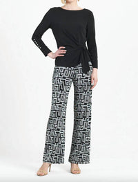 Clara Sunwoo - Pearl Cuff Side Tie Waist Top