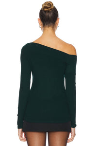 Michael Lauren - Mapels Long Sleeve One Shoulder Top