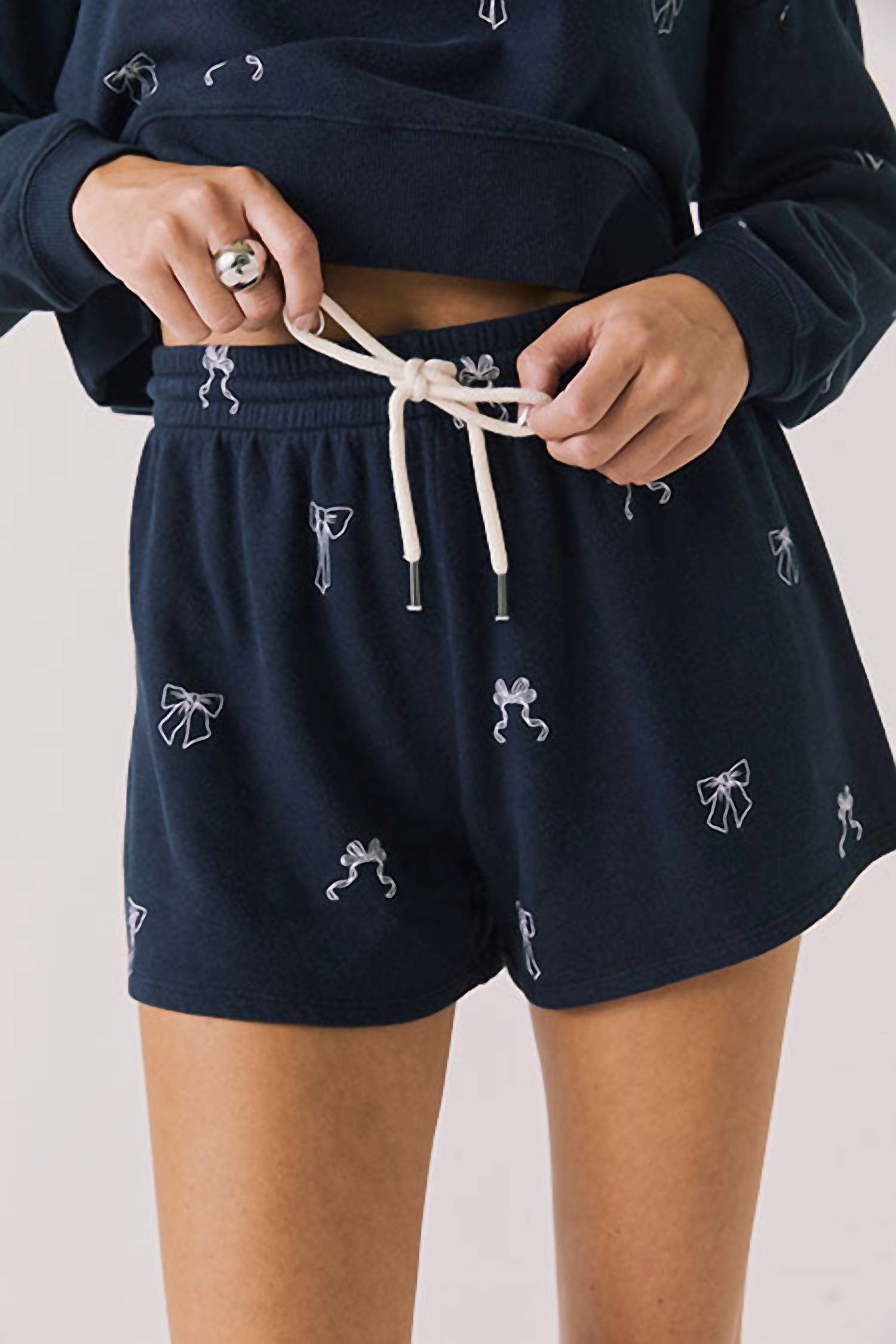 Chaser Tossed Bows Shorts in navy - women's shorts - view 4