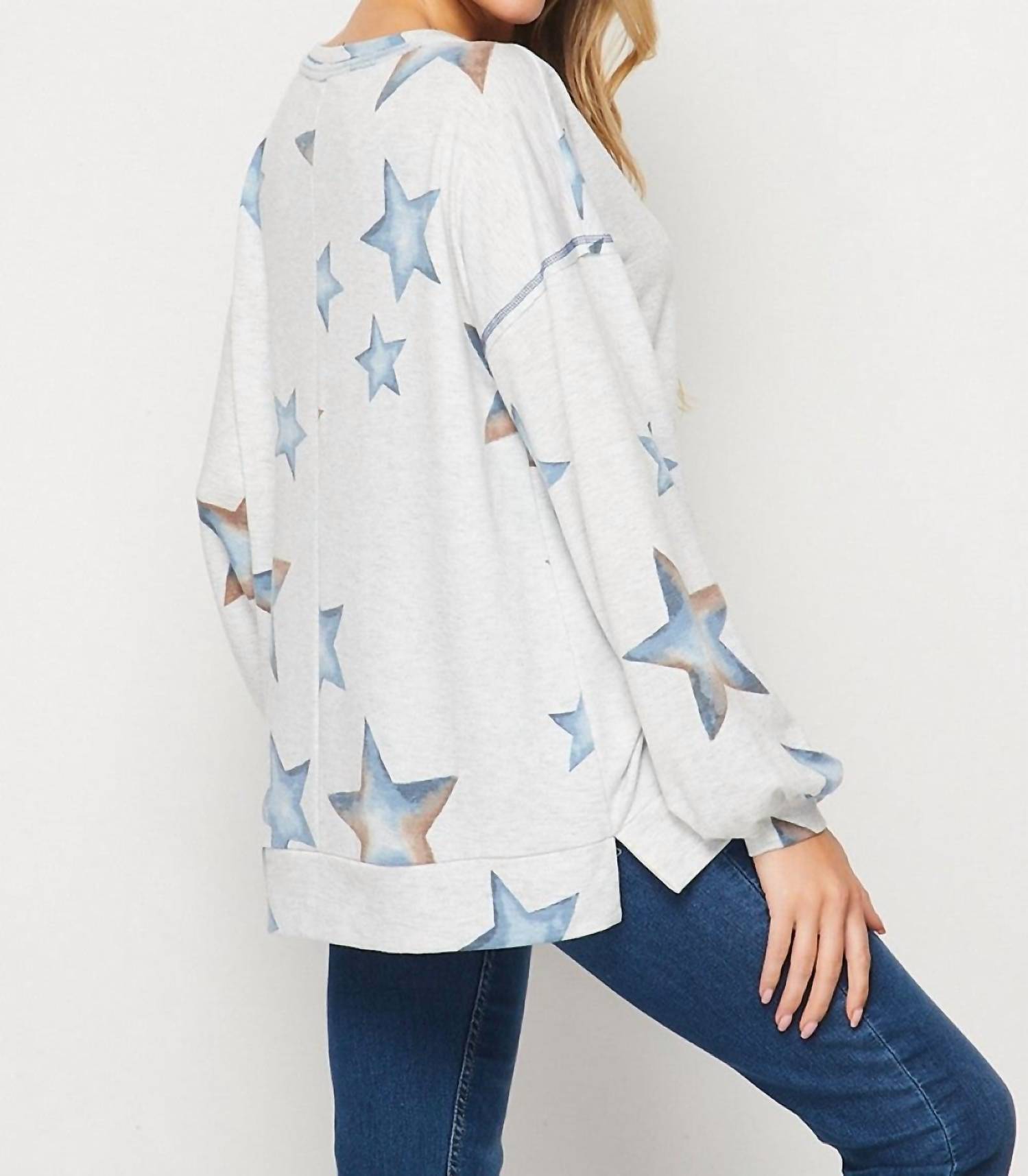 Honeyme - Star Print Pullover