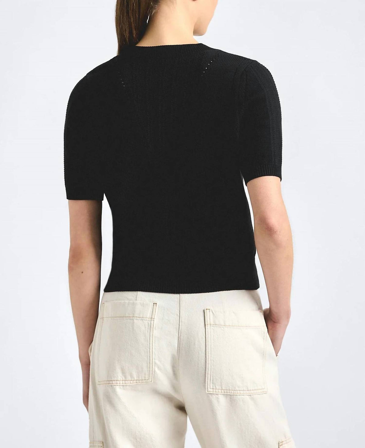 Derek Lam 10 Crosby - Serenea Pointelle Sweater Top