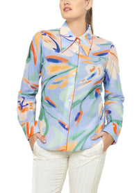 De Loreta - Carmela Blouse Jaleo Celeste