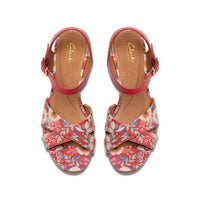 Clarks - Women's Chicly Floral Wedge Sandal
