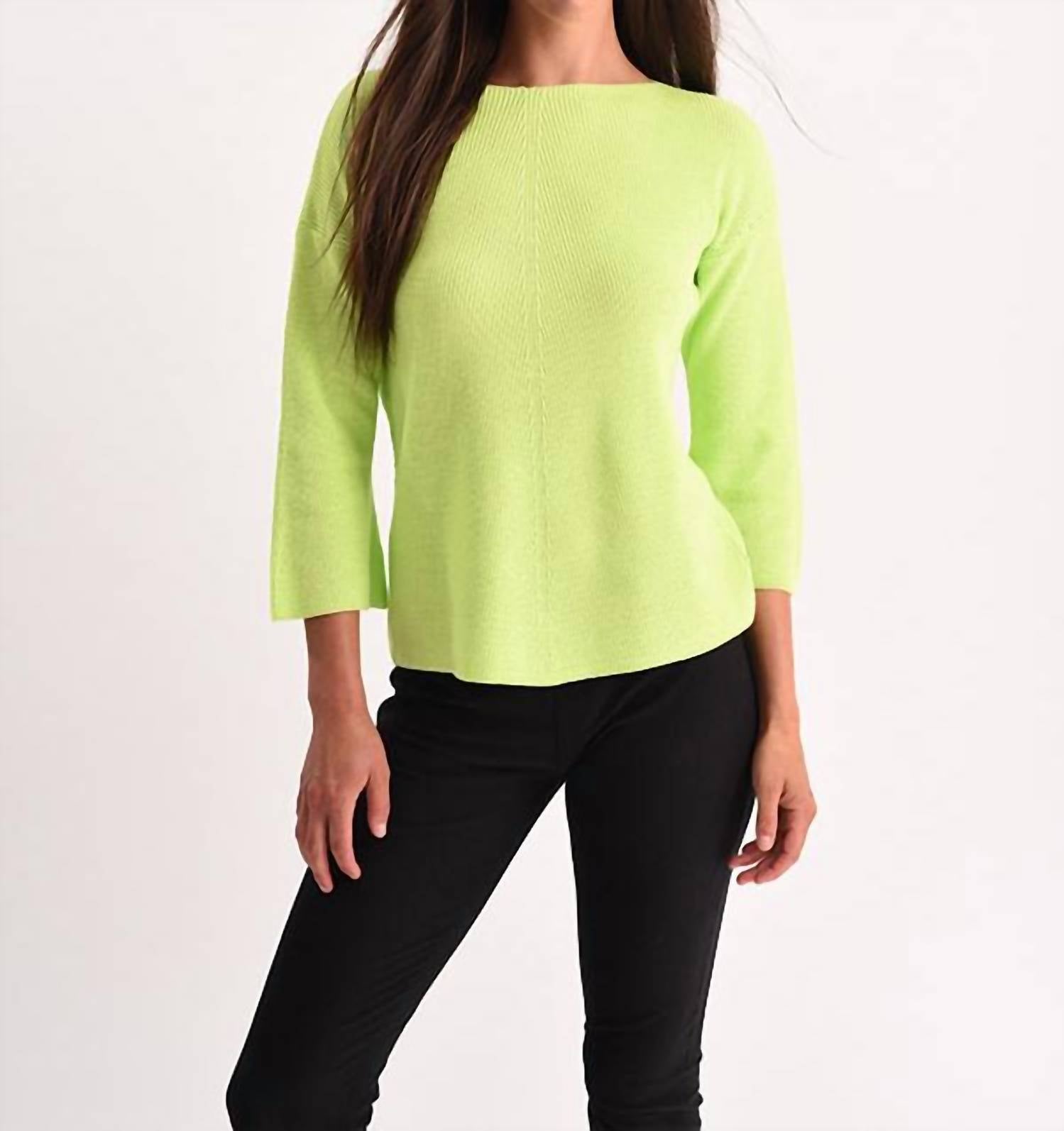 Angel Apparel - Ribbed Three Quarter Sleeve Top