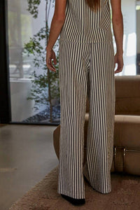 By Together - Nikola Wide Leg Striped Pant