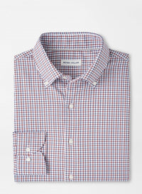 PETER MILLAR Julian Crown Lite Cotton Stretch Shirt in navy multi - men's shirt - view 4
