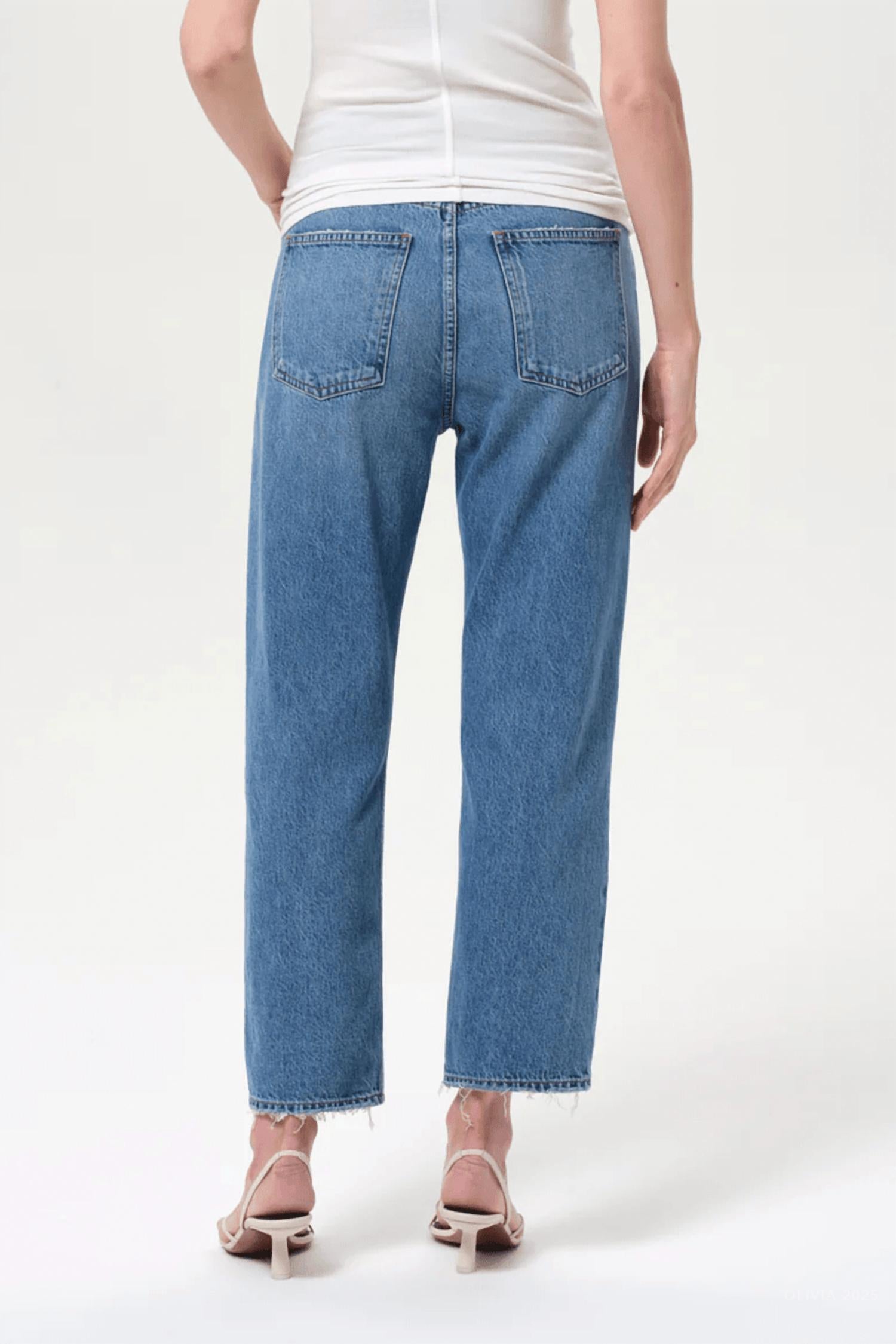 Agolde - 90's Crop Mid Rise Straight Jean