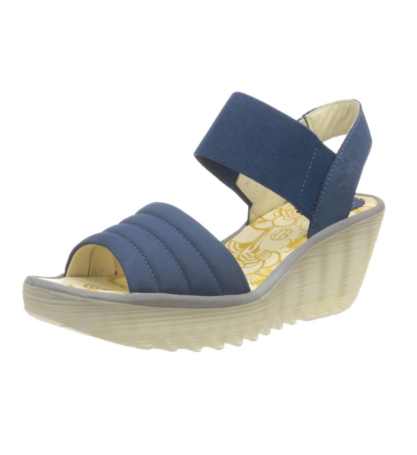 FLY LONDON Women's Yiko Sandal in blue 1 - women's sandal
