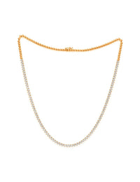 Diana M Jewels - 3.15 Cts Half-way Diamond Tennis Necklace