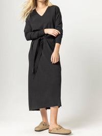 Lilla P - Easy V-neck Sweater Dress