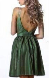 Jovani - Jovani A-Line Short Glitter Dress