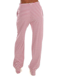 Bailey Rose - Sweet Intentions Striped Ribbed Drawstring Lounge Pants