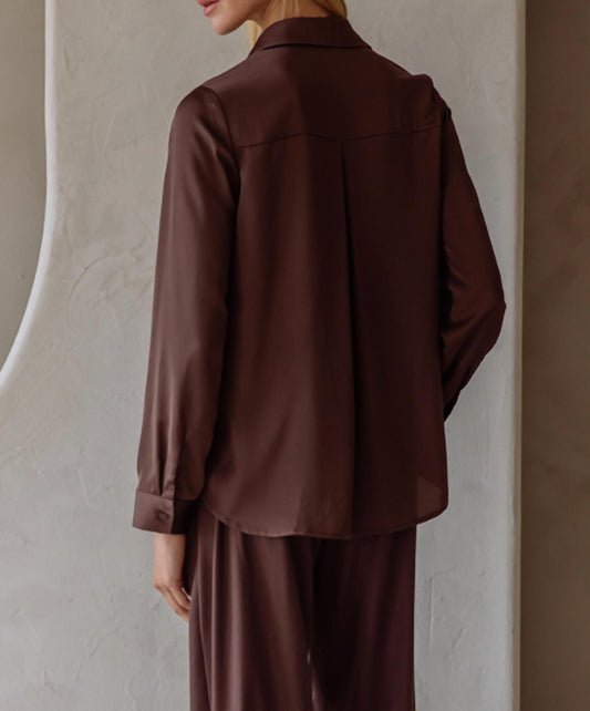 Skies Are Blue - Beckett Ii V-neck Button Down Blouse