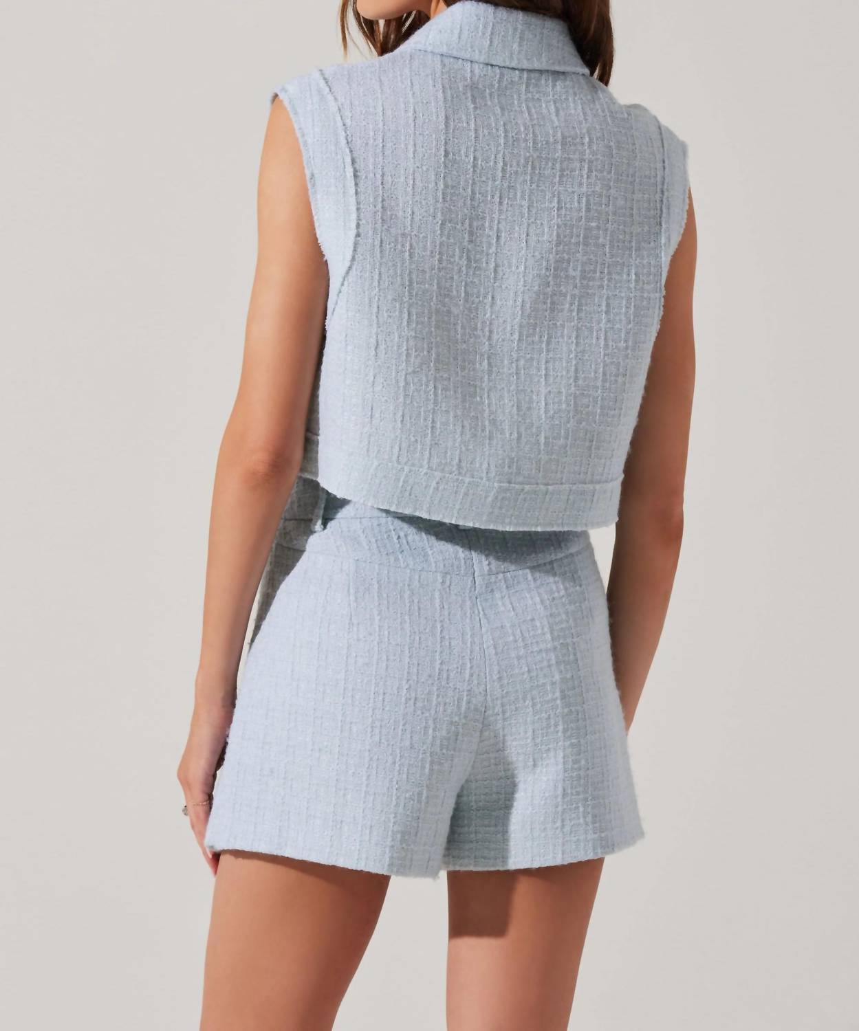Astr - Jhene Tweed Sleeveless Top