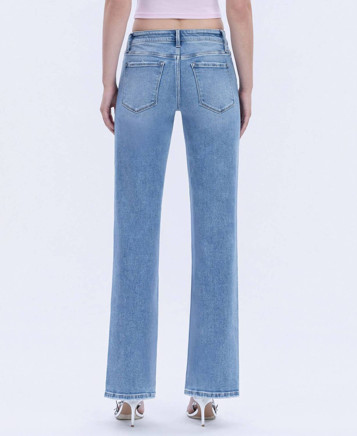 Vervet By Flying Monkey - Aileeah Mid Rise Straight Jeans