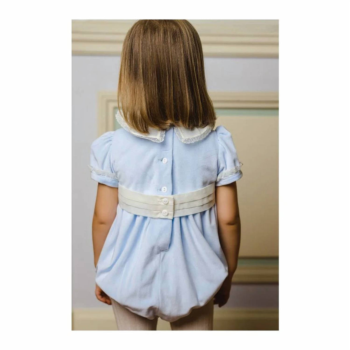 Sal & Pimenta - Girl's Velvet Bubble Romper