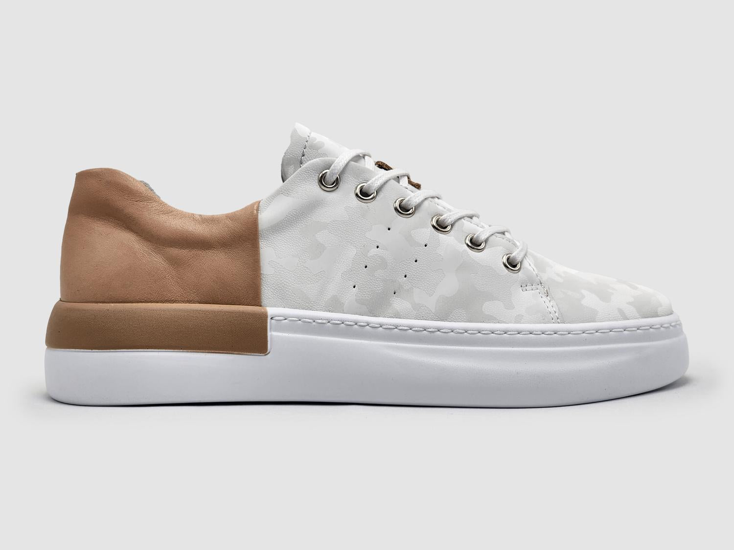 Kcr Group - Women's Classic Camo Leather Sneakers
