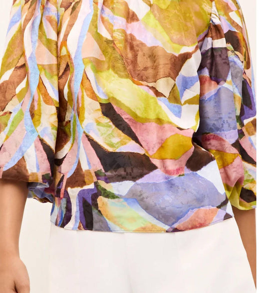 Marie Oliver - Harly 3/4 Sleeve Crew Neck Top - Plus