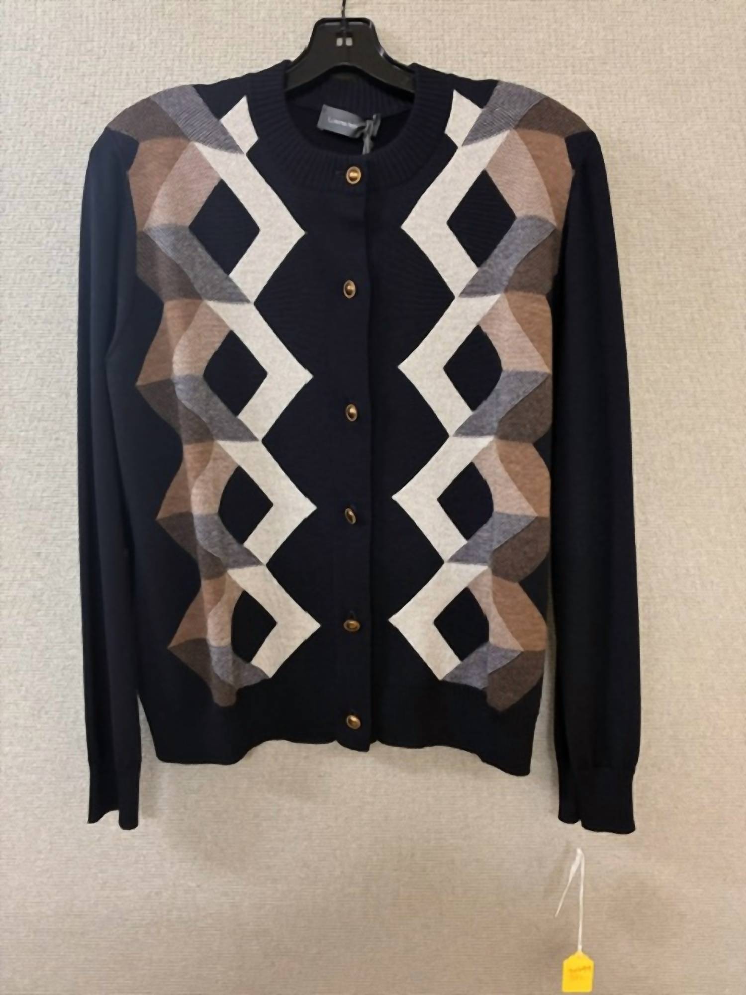 Lorena Antoniazzi - Women's Geometric Argyle Knit Cardigan