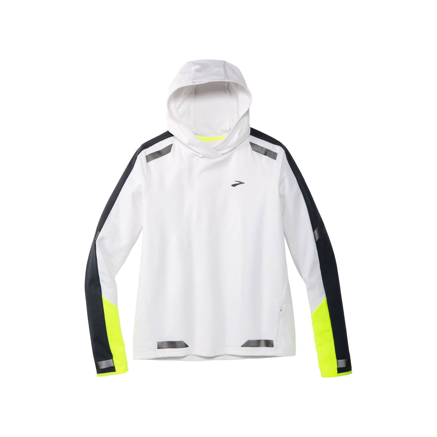 BROOKS Women's Run Visible Thermal Hoodie in white asphalt nightlife - women's top - view 6
