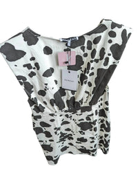 En Saison - Women's Cow Print Denim Mini Dress