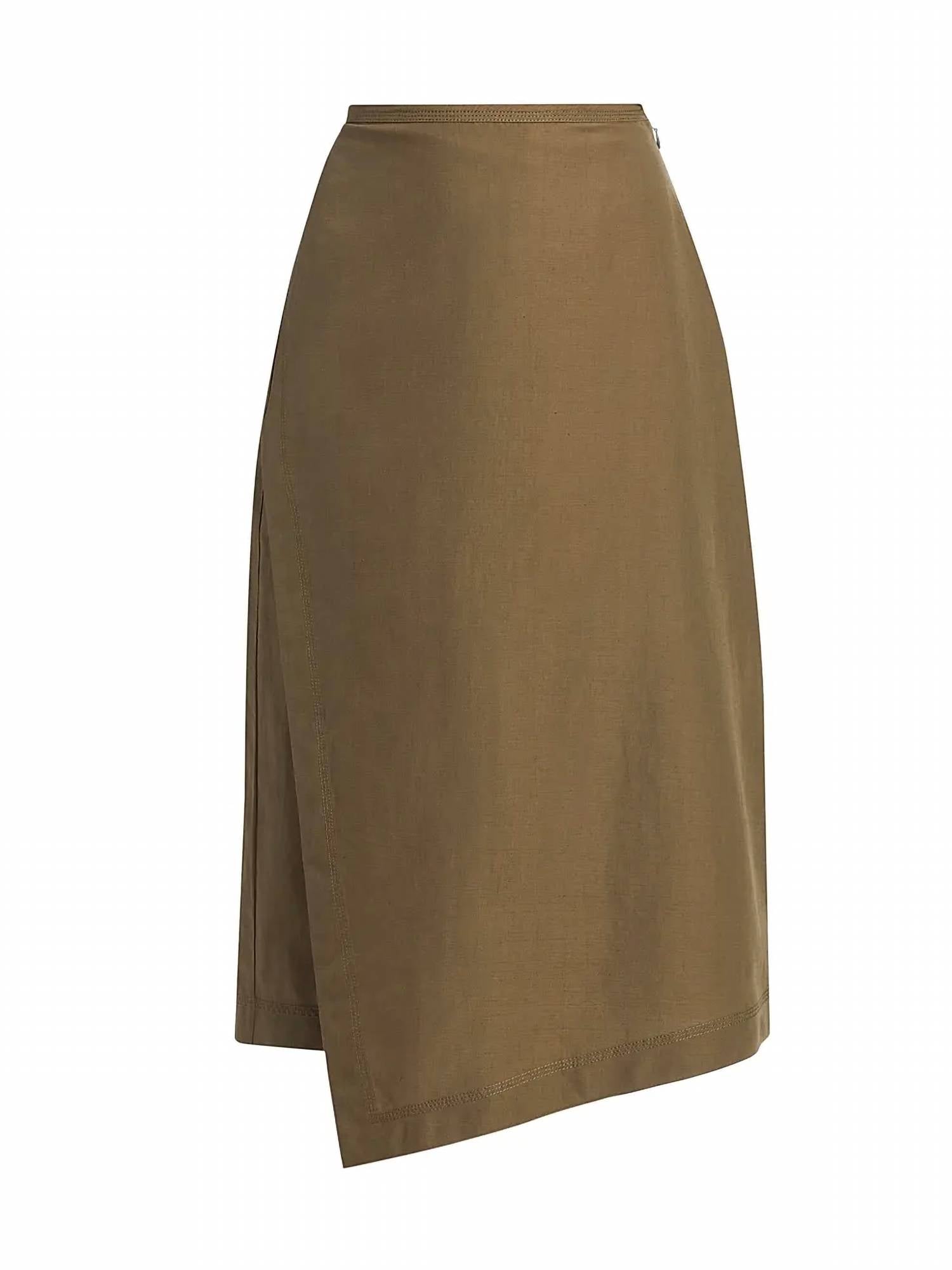 Vince - Utility Panelled Wrap Asymmetric Skirt