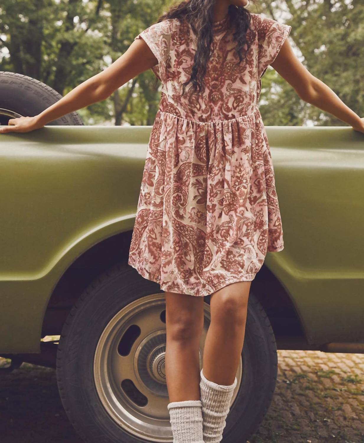 Free People - All The Time Velvet Mini Dress