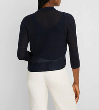 Nic + Zoe - Feathered Knit Collared Cardigan