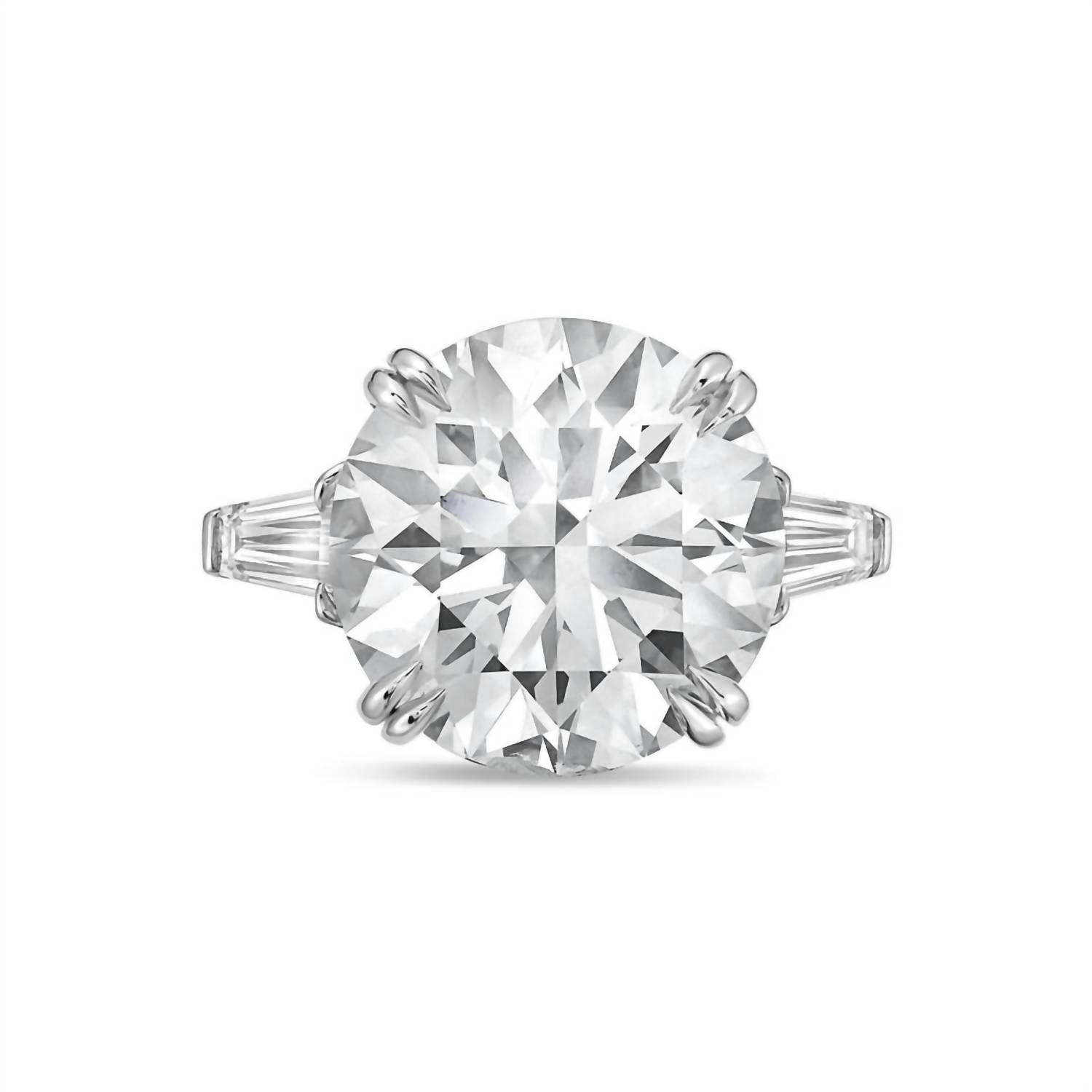 Diana M Jewels - Women's Round & Baguette Lab-grown Diamond Jewelry Ring (8.00 Ct) - Elegant Plus
