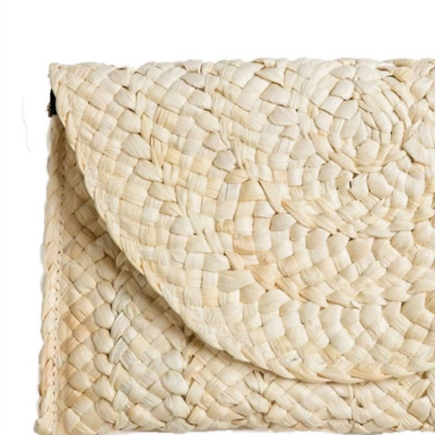 Top It Off - Women's Eliza Rattan Woven Straw Clutches