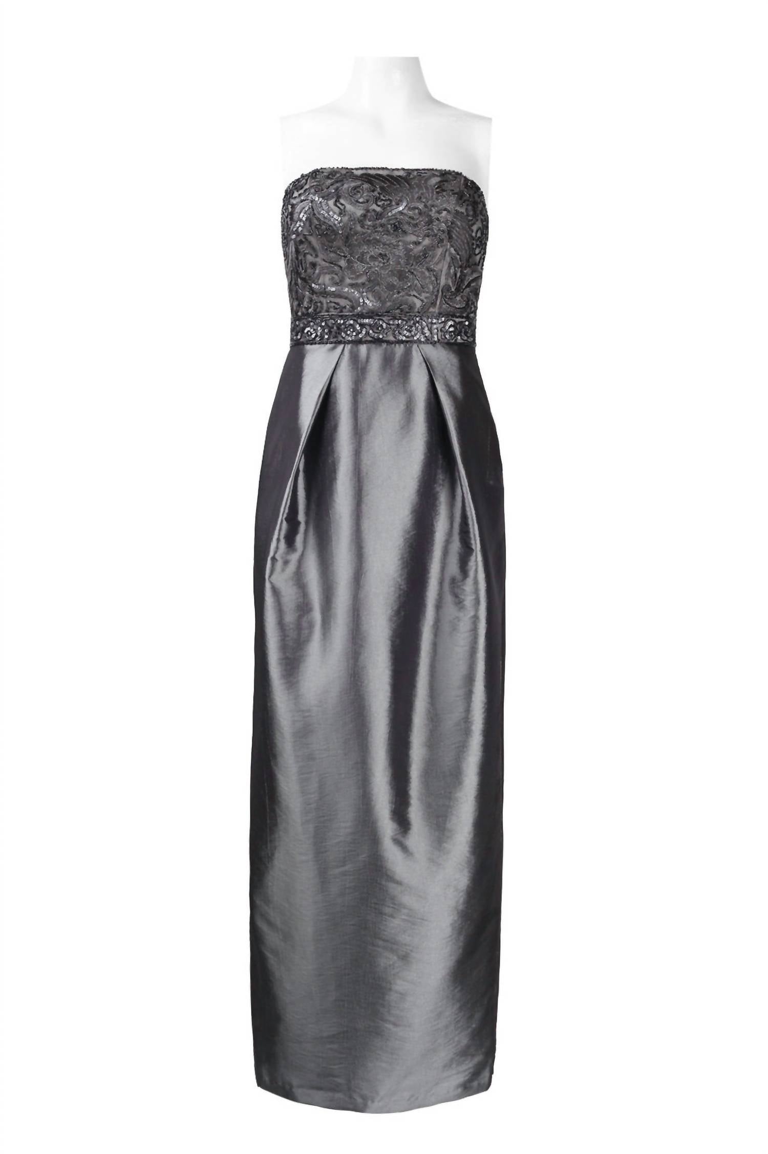 Sue Wong - Strapless Embellished Taffeta Dress