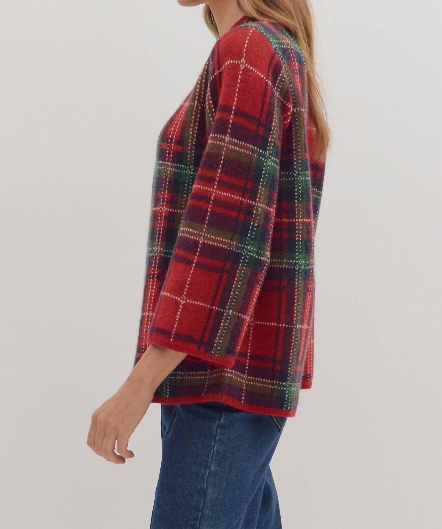 Entro - Adelina Plaid Sweater