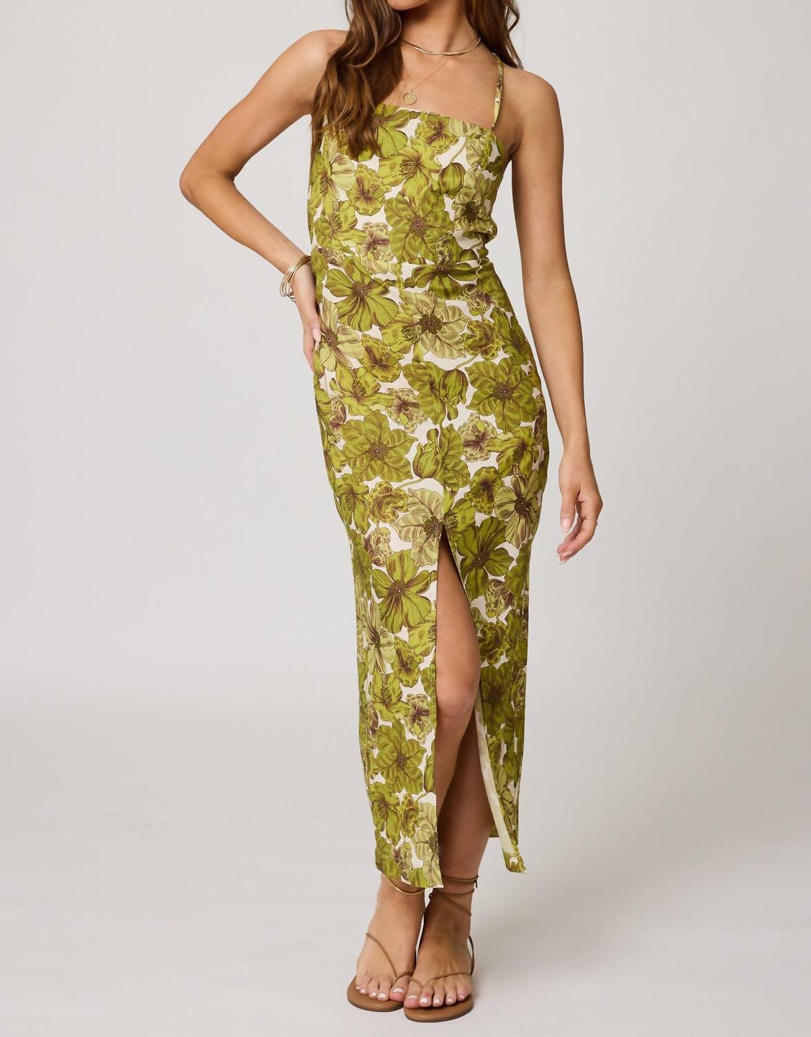 Stillwater - Giada Square Neck Apron Midi Dress