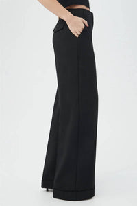Trina Turk Cohen Wide Leg Pant in black - women's pants - alternate view