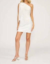 Lucy Paris - One Shoulder Dress