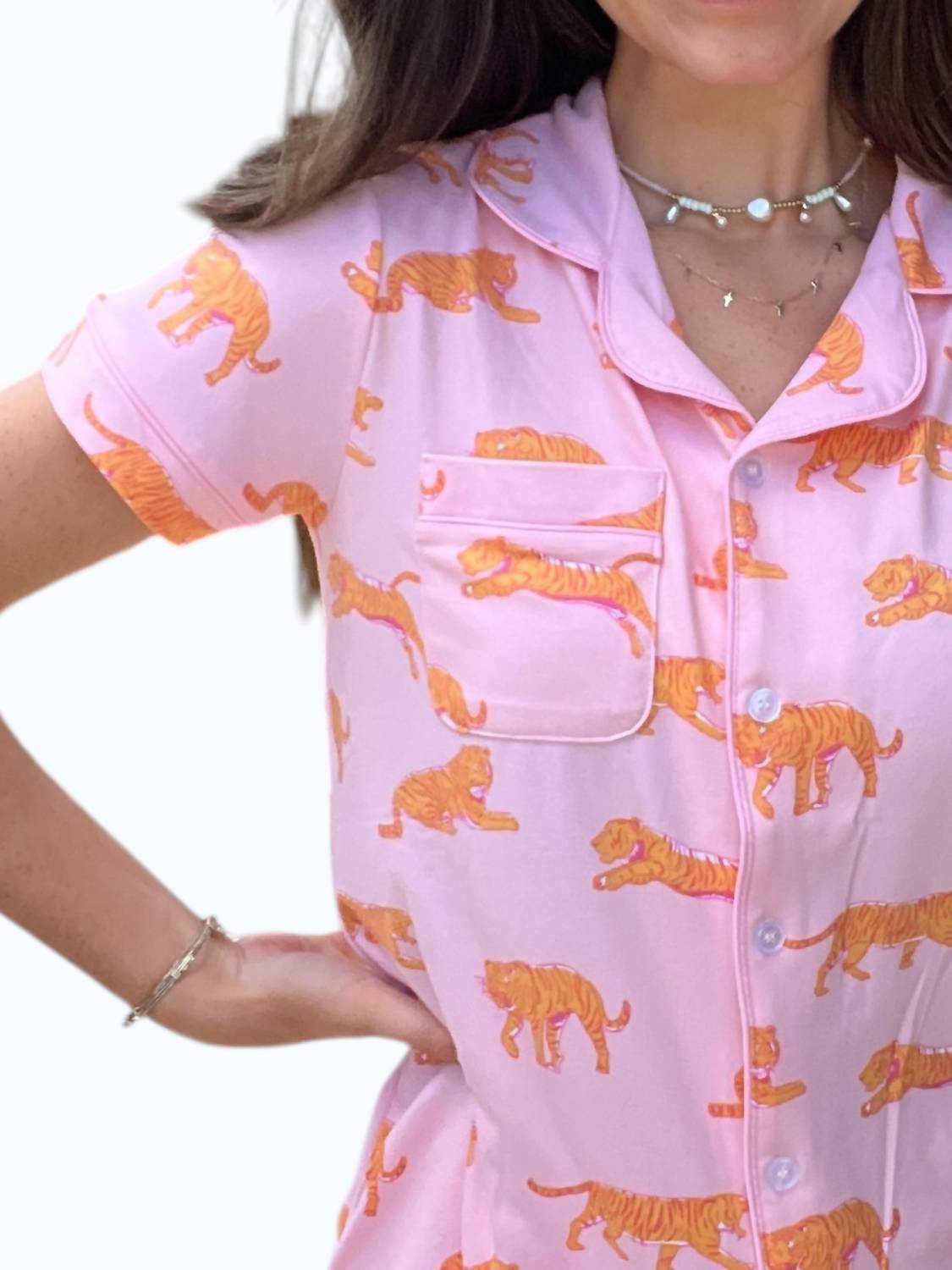 The Royal Standard - Tiger Walk Pajama Short Set