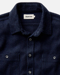 Taylor Stitch Utility Long Sleeve Shirt in rinsed indigo - men's shirt - view 5