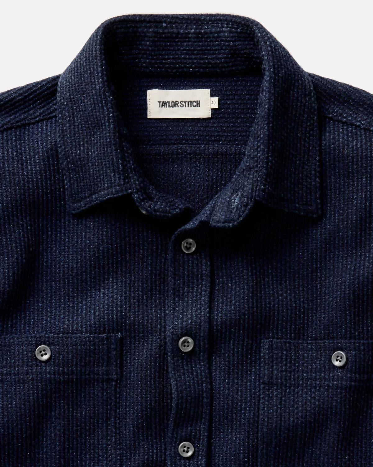 Taylor Stitch Utility Long Sleeve Shirt in rinsed indigo - men's shirt - view 5