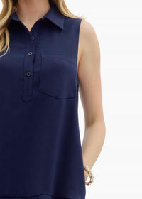entro Weekend Mini Dress in navy - women's dress - view 4