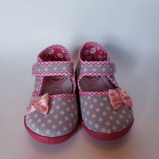 Renbut Shoes - Girl's Velcro Strap Mary Jane Casual Flat