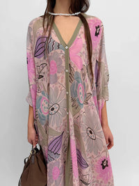 Rodebjer - Agave Silk Caftan Dress