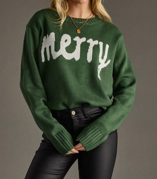 Panache Apparel - Holiday Cheer Merry Pullover Sweater