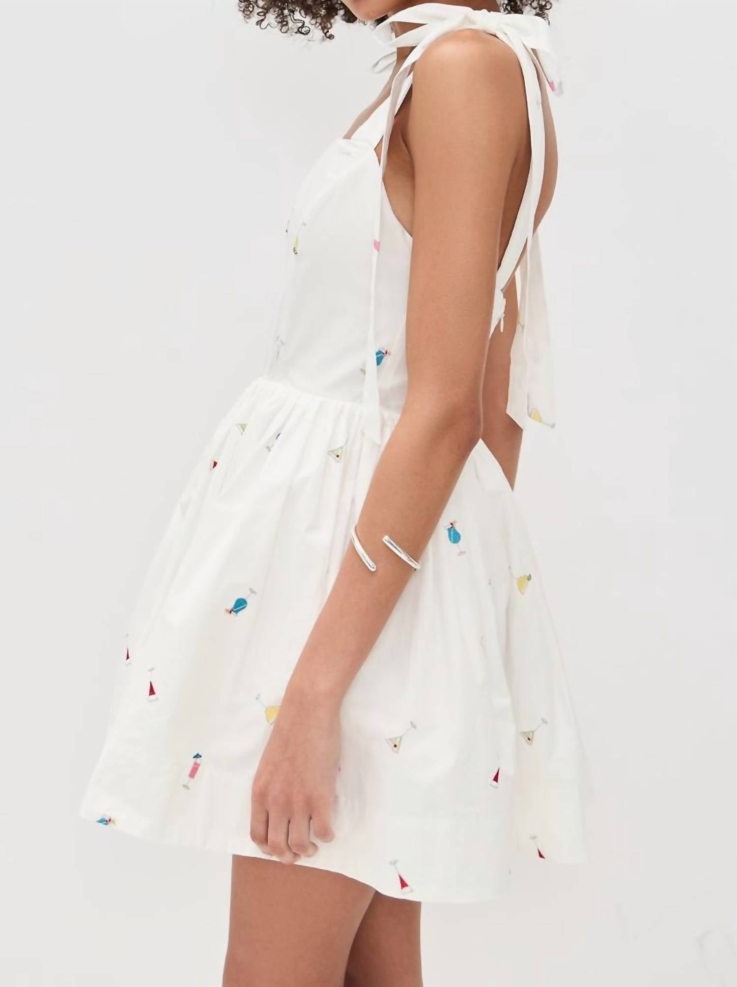 En Saison - Nellie Embroidered Corset Style Mini Dress