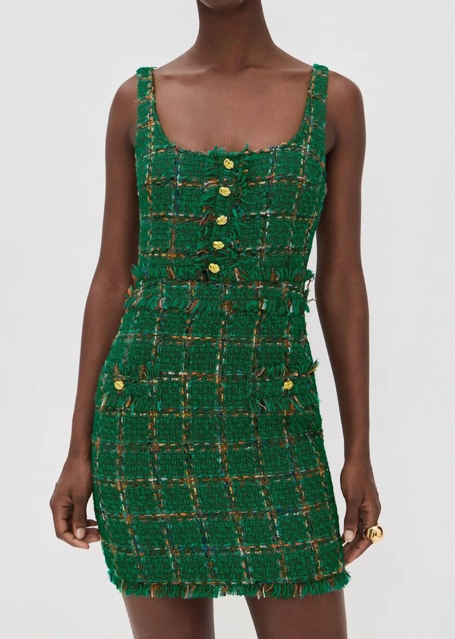 L'Agence - Valli Square Neck Mini Dress