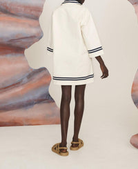 Alemais - Marine Cotton Tunic Mini Dress